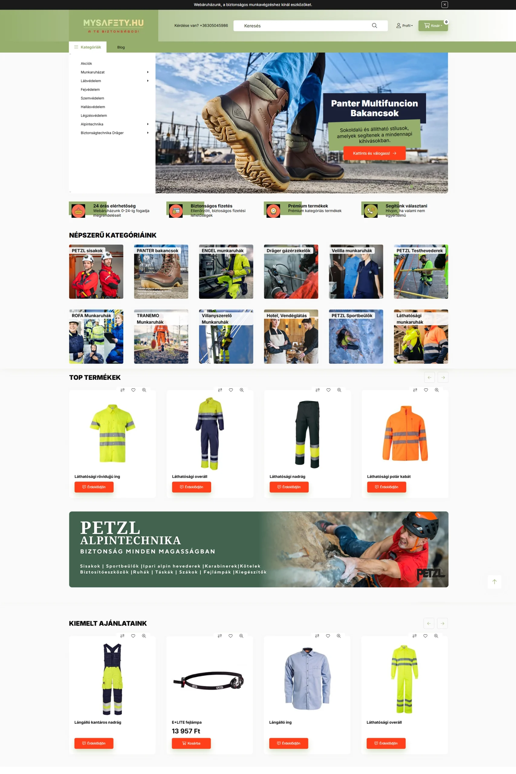 MySafety webáruház referencia