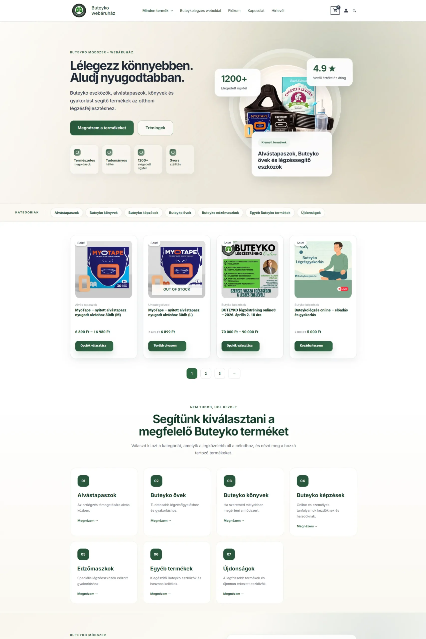 ButeykoBolt WooCommerce webáruház referencia